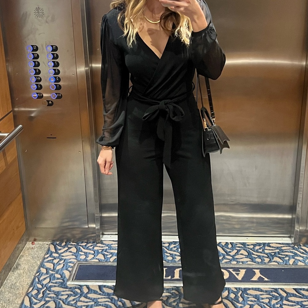 Black long sleeve Jumpsuit